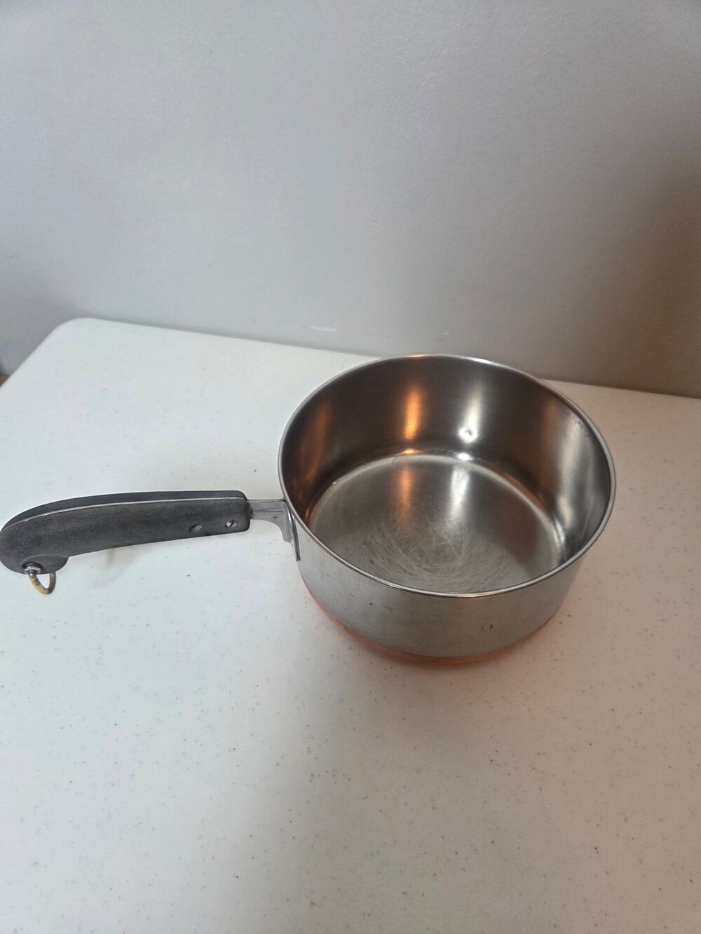 Revere Ware 2qt 1801 Copper Bottom Stainless Steel Saucepot No Lid